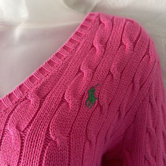 Ralph Lauren Sport 100% Cotton Cable Knit Sweater - Picture 3 of 13